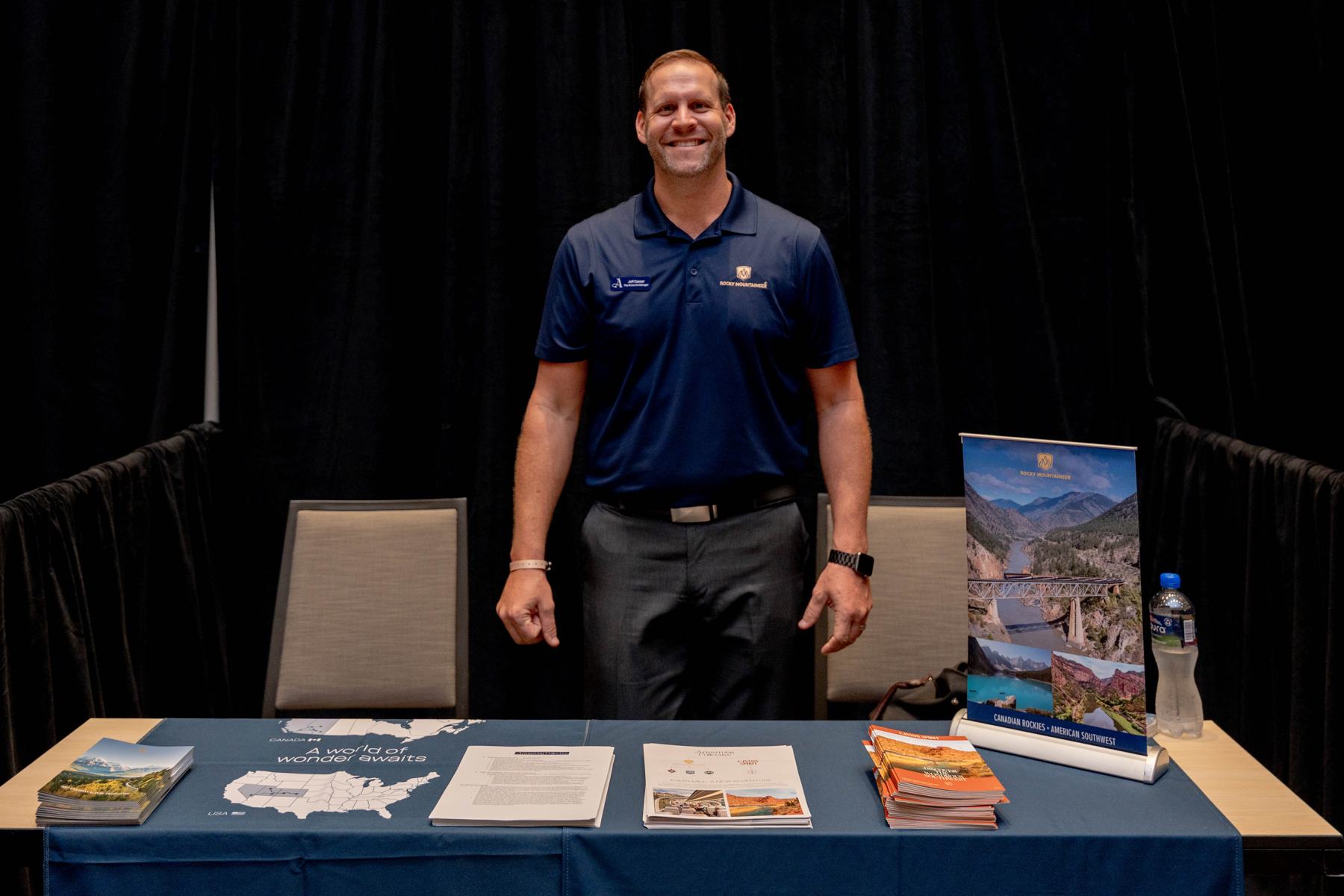 A supplier partner at his EXPO table at WORLD26